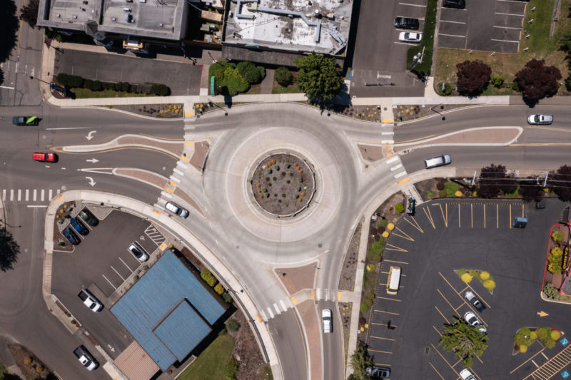 La Center 4th Street/Pacific Highway Roundabout, WA DKS Associates